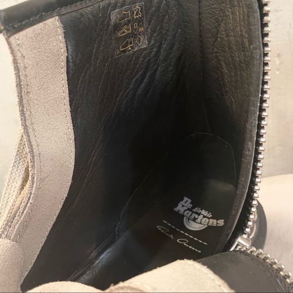 RICK OWENS FOR DOC MARTENS SS21 “PHLEGETHON” 1460 BEX PENTAGRAM LACE-UP BOOTS - Picture 9 of 13